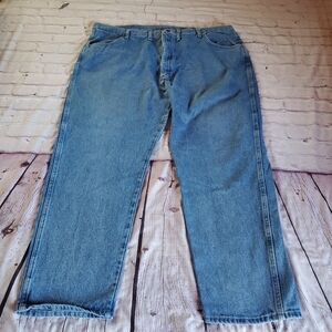 Maverick Lincoln Straight Leg Denim Blue Jeans Size 46X30 Pants Medium Wash